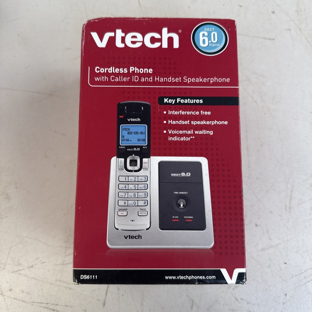 Vtech DS6111 DECT 6.0 Handset Cordless Telephone Caller ID Handset Speaker Phone